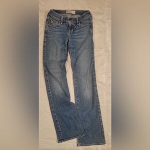 Abercrombie & Fitch girls size 10 Light Blue Straight Leg Jeans